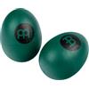 Meinl Percussion Egg Shaker Pair - 2 Shaker Ovetti con Suono Morbido e Pulito - Regalo per Musicisti - Plastica, Green (ES2-GREEN)