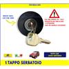 Sispa Tappo Serbatoio Specifico COMPATIBILE per FIAT Panda Young Carburante 2 Chiavi