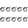 SagaSave Molle per maniglie della porta, 10 pezzi da 2,5 giri, molla di riparazione interna a spirale, accessori universali per maniglia della porta di casa