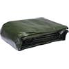WERKA PRO Telo Multifunzione Nero e Verde 240 g/m2 5 x 8 m
