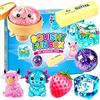 Usper Set di 8 Squishy Box a Sorpresa, Mystery Squishy Palline Antistress Colorate con Glitter Dumpling Spremere Sensoriali Soft, Regalo Antistress, Perfetti per Adulti (8PCS C)