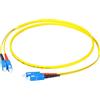 efbe Schott Cavo di collegamento duplex SC-SC 9/125 µm, OS2 -- LSZH, giallo, Flat Twin 3x5 mm, 20 m