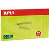 APLI 15004 Funny Note Adesive, 125 x 75 mm, Blocco di 100 note autoadesive, colore verde fluoro