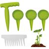 Generic Set di 14 dispenser per piantine da giardinaggio con diibber portatile e largo, 17,5 x 12,5 x 6 cm, strumenti multifunzionali per semina, semina e raccolti più grandi