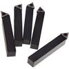 VILLCASE Set Utensili Tornio Cnc 5 Pezzi in Carburo di Tungsteno | Stile a B, per Tornitura e Sfacciatura su Metallo, Finitura Lucida dei Pezzi Lavorati