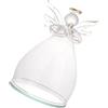 DEARMAMY Copertura in Vetro Trasparente per Fiori Stabilizzati Cupola Decorativa Coperchio in Vetro Delicato per Esposizione di Micro Paesaggi e Decorazioni da Scrivania Accessorio