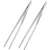 MSY BIGSUNNY Pinze per alimenti in acciaio inox con punte seghettate di precisione, 30,5 cm, set di 2