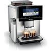 Siemens Macchina da caffè EQ900 TQ907D03, controllo app, display full touch, modalità barista, riduzione del rumore, fino a 10 profili, pulizia automatica del vapore, 2 contenitori per fagioli, 1500