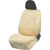 WALSER Coprisedile auto in pelle di agnello Mona, 100% pelle di agnello coprisedile per auto, 1 pezzo di cuoio d'agnello coprisedili veicolo sedili anteriori beige