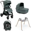 CHICCO - Trio Bellagio Fir Tree Con Seggiolino Auto First Recline + Stand Lullaglide