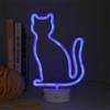 Legami - Lampada Led Effetto Neon, It's a Sign, Tema Kitty, Doppia Alimentazione