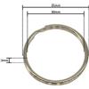 Trimming Shop Portachiavi Metallo Argento per Mano Carte Borsa Ciondoli Veloce Regali 1-20pcs