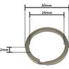 Trimming Shop Portachiavi Metallo Argento per Mano Carte Borsa Ciondoli Veloce Regali 1-20pcs