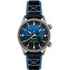 AVI-8 Orologio automatico Hawker Harrier HUD da uomo 44mm con cinturino in gomma/pelle AV-4117, Blu sfumato., Sportivo
