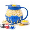 Netrox - Popcorn Maker per Microonde Senza Olio 3L - Ciotola in Vetro, BPA Free, Lavastoviglie - Popcornmaschina Fettfreie, Snack Healthy per Serata Cinema Famiglia, Idea Regalo