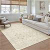 PureCozy Vintage Beige Tappeto Salotto 160x230cm Antiscivolo Lavabile Tappeti Sala Soggiorno Cameretta Camera da Letto Ufficio Grande Carpet Pelo Corto Morbido Rug