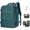 BJLFS Zaino da Viaggio con Sottovuoto Ryanair 40x30x20 Wizzair Bagaglio a mano 40x20x25 Ryanair con Pompa Borse da Cabina per Easyjet 45x36x20 con compressione sottovuoto,Zaino Casual per Laptop