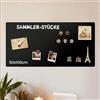 Qiytecno Lavagna Magnetica da Parete 100x50cm: Bacheca per Calamite da Viaggio e Ricette in Cucina Display Creativo per Casa Ufficio e Scuola （Nero）