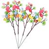 EXCEART 4pezzi Decorazioni Pasquali con Rami di Uova Colorate per Creazioni Fai da Te e Composizioni Florali per Addobbi di Pasqua e Photo Props