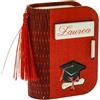 etm Formoso Bomboniera Laurea in Legno Rosso Porta Confetti a Forma di Libro tesi 6x8 cm Confezione 6 pz Art SC577