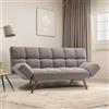 Indomita Divano con Funzione Letto e braccioli reclinabili Dube 181x81x86h Colore Grigio