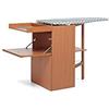 FOPPA PEDRETTI S.P.A. Foppapedretti Lo Stiro Mobile con Asse da Stiro a Scomparsa, Noce, Dimensioni 86 x 55 x 149 cm