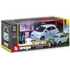 BBURAGO ITALIA S.R.L. Bburago Eurotrek Fiat 500E con bici e accessori scala 1/24