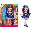 Rainbow High Be Dazzling - Genevieve Bleue - Bambola fashion blu da 28 cm con decori, gemme scintillanti e accessori per lo styling