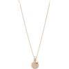 Fossil Collana Per Donne Classiche, Lunghezza Totale: 460 mm + 50 mm Di Estensione Della Catena / Ciondolo: Collana In Acciaio Inossidabile Oro Rosa 14 mm X 16 mm, JF03265791