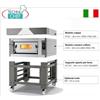 Forno pizza elettrico per 8 pizze da mm 300, camera da mm 600x1200, - Modulare, Componibile