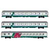 Rivarossi HR4359 FS 3er Pack IC 507 530 Sila Torino-Reggio C 2X Gran Rolling Sto