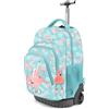 Oh My Pop! Ice Flamingo-Zaino Trolley GTS FAN, Turchese, 32 x 47 cm, Capacità 39 L