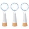 leegoal Luci bottiglia con tappo USB ricaricabile, 2 m 20 LED filo rame, luce fatata per decorazioni natalizie, feste, matrimoni, barattoli, fai da te(Bianco Freddo,3 pz)