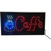 CUCUBA Insegna Luminosa A Led Con Scritta Caffè per Bar, Pizzerie, Ristoranti, Hotel, Alberghi 48x27x3cm