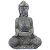 FRANK FLECHTWAREN Portacandele Statua Buddha Poliresina Effetto Pietra Naturale 26 Centimetri