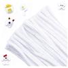 G2PLUS 200PCS Scovolini Ciniglia Bianco,Scovolini per Lavoretti | Filo Ciniglia per Natale e Feste,Fai da Te,Artigianato,Hobby Creativi
