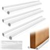 Gangyumaoyi 3 pz Paraspifferi Sottoporta, 96cm Paraspifferi Porta Blindata, Spifferi Porta Ingresso a doppio strato, Para Spifferi Sottoporta Blindata per Paravento Finestrino(bianco)