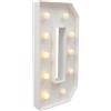 RjcdOPL Lettera luminosa a LED in altezza 91,5 cm, decorazione di compleanno dalla A alla Z, luce calda 2000 - 3000 K, gigante alfabeto luminoso per compleanno, matrimonio, festa (D)