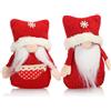 com-four® 2x Premium paio di elfi di Natale taglia S per decorazioni, gnomi del Polo Nord come decorazioni invernali - folletti decorativi natalizi