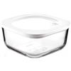 Guzzini - Kitchen Active Design, STORE&MORE GLASS, Contenitore Ermetico in Vetro per Frigo/Freezer/Microonde (L) - Trasparente, 19,5 x 19,5 x h9,3 cm | 1900 cc - 11330211