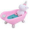 Abaodam Portasapone per Bagno a Forma di Animale dei Cartoni Animati Unicorno, Porta Sapone Rosa in Plastica Supporto per Saponetta