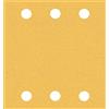 Bosch Professional 10x Set di carte abrasive Expert C470 con 6 fori (per Legno duro, Vernice su legno, 115x140 mm, Grana 40/60/80/120/180, accessorio Levigatrice orbitale)