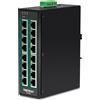 ‎TRENDnet TRENDnet 16-Port Hardened Industrial Unmanaged Gigabit 10/100/1000Mbps DIN-Rail