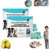 Zytuuob Pastiglie per lavatrice Washing Machine Cleaner peli di animali domestici calcare decalcificante igienizzante sicuro fosse settiche adatto tutte lavatrici carica frontale dall'alto (2PCS)