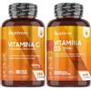 WeightWorld Vitamina D3 2000 UI e Vitamina C 1000mg Bundle, 400 Compresse + 180 Compresse, 1 al Giorno Ciascuna, Integratore Vitamina C (Acido Ascorbico) con Rosa Canina, Vitamina D 2000 UI, Senza Glutine e OGM