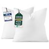 Utopia Bedding Cuscini, Imbottitura per Cuscini, Tessuto Misto Cotone Cuscini Divano, Cuscino Interno (2, Bianco, 60x60 cm)