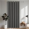 Joydeco Tende Oscurante per Interni 1 Pezzi L 132 x A 210 CM, Tenda Porta Termiche Isolante con Occhielli per Soggiorno e Camera da Letto Moderne, Grigio Chiaro