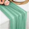 Foatcox Runner de Tavolo Verde Menta, 77 X 300 CM Morbido e Confortevole Runner de Tavolo Moderno in Chiffon Tulle per Matrimoni, Battesimi, Baby Shower, Addio Al Nubilato, Decorazione da Tavolo in Cucina