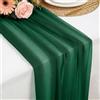 Foatcox Runner de Tavolo Verde Bosco, 77 X 300 CM Morbido e Confortevole Runner de Tavolo Moderno in Chiffon Tulle per Matrimoni, Battesimi, Baby Shower, Addio Al Nubilato, Decorazione da Tavolo in Cucina