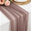 Foatcox Runner de Tavolo Rosa Antico in Chiffon, 77 X 300 CM Morbido e Confortevole Runner de Tavolo Moderno Tulle per Matrimoni, Battesimi, Baby Shower, Addio Al Nubilato, Decorazione da Tavolo in Cucina